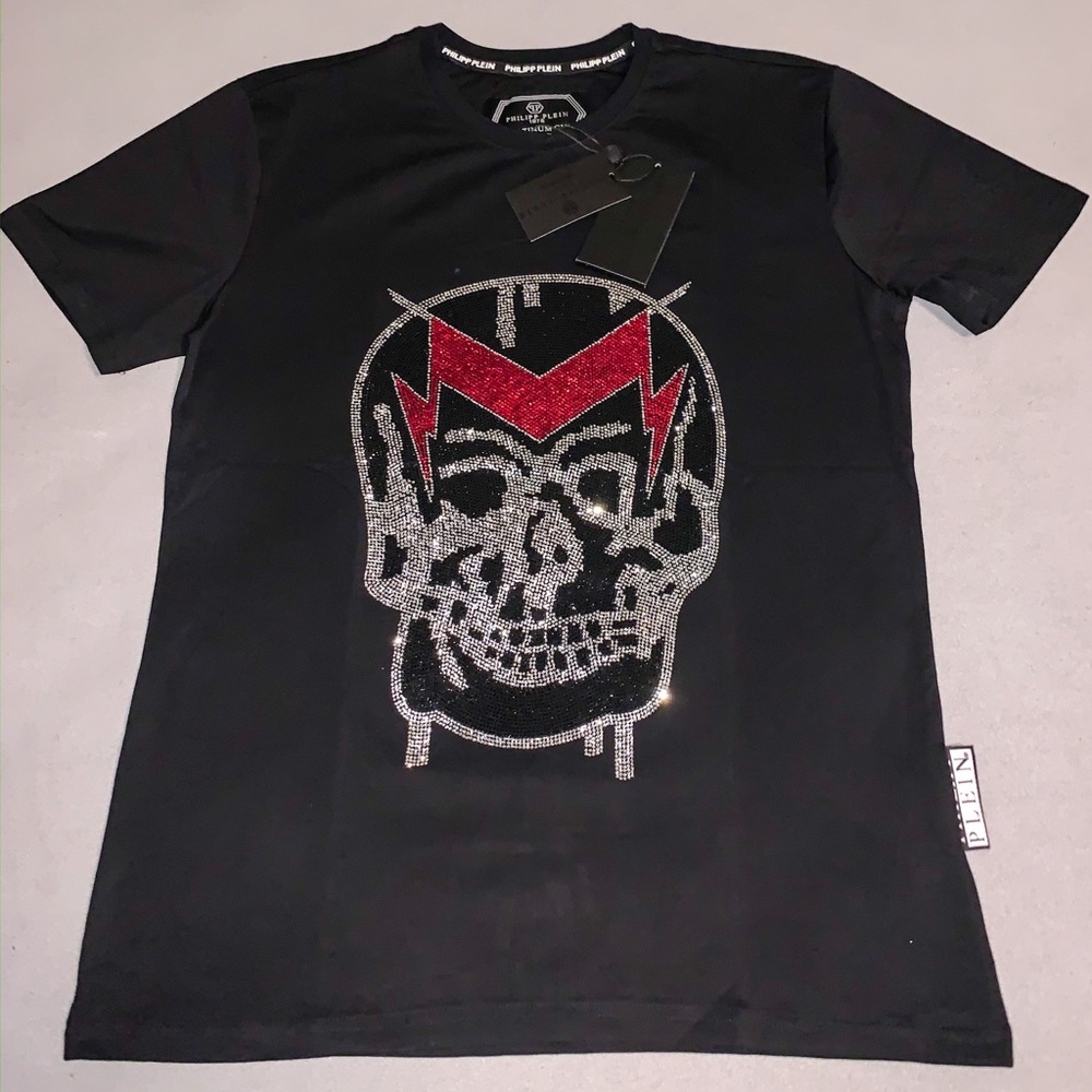 Philipp Plein crystal skulls t-shirt